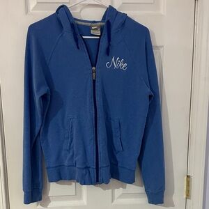 Nike Full-Zip Blue Hoodie medium
